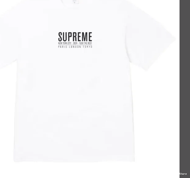Black TEE Paris L White and M XL S 0818
